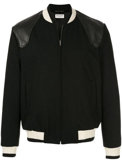 ysl bomber jacket replica|saint laurent varsity jacket.